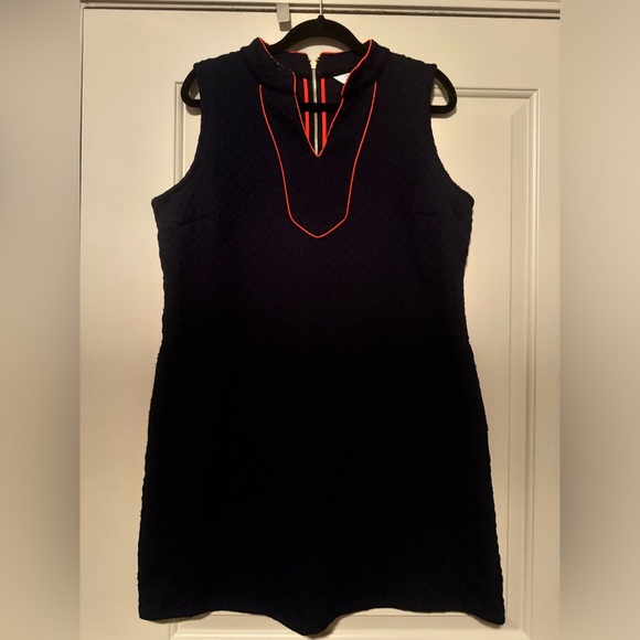 crown & ivy Dresses & Skirts - Crown & Ivy Sleeveless Mini Dress , Navy with Orange Piping, Size L